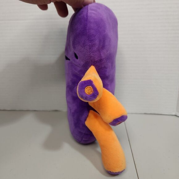 I Heart Guts Colossal Kidney Purple Plush Stuffed Organ 10" - Picture 3 of 8